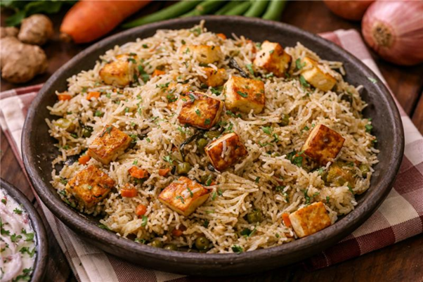 Which Is the Best Indian Restaurant in Frisco, TX? Try Pacchi Mirchi Paneer Pulav at Sri Krishna Vilas